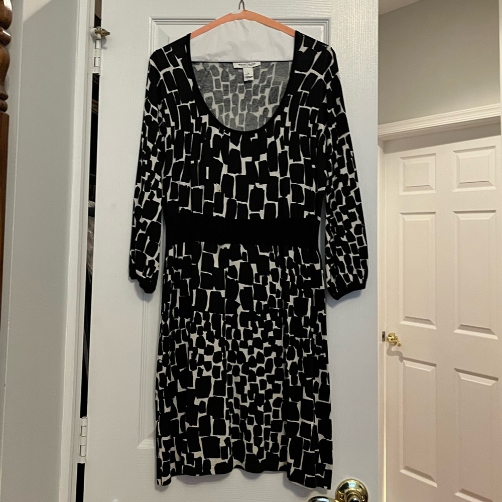 Black & White sweater Dress